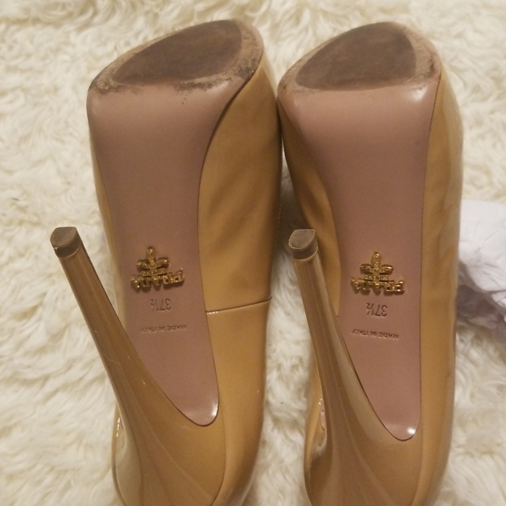 In box Prada Platform Sabbia nude heel - Picture 6 of 8